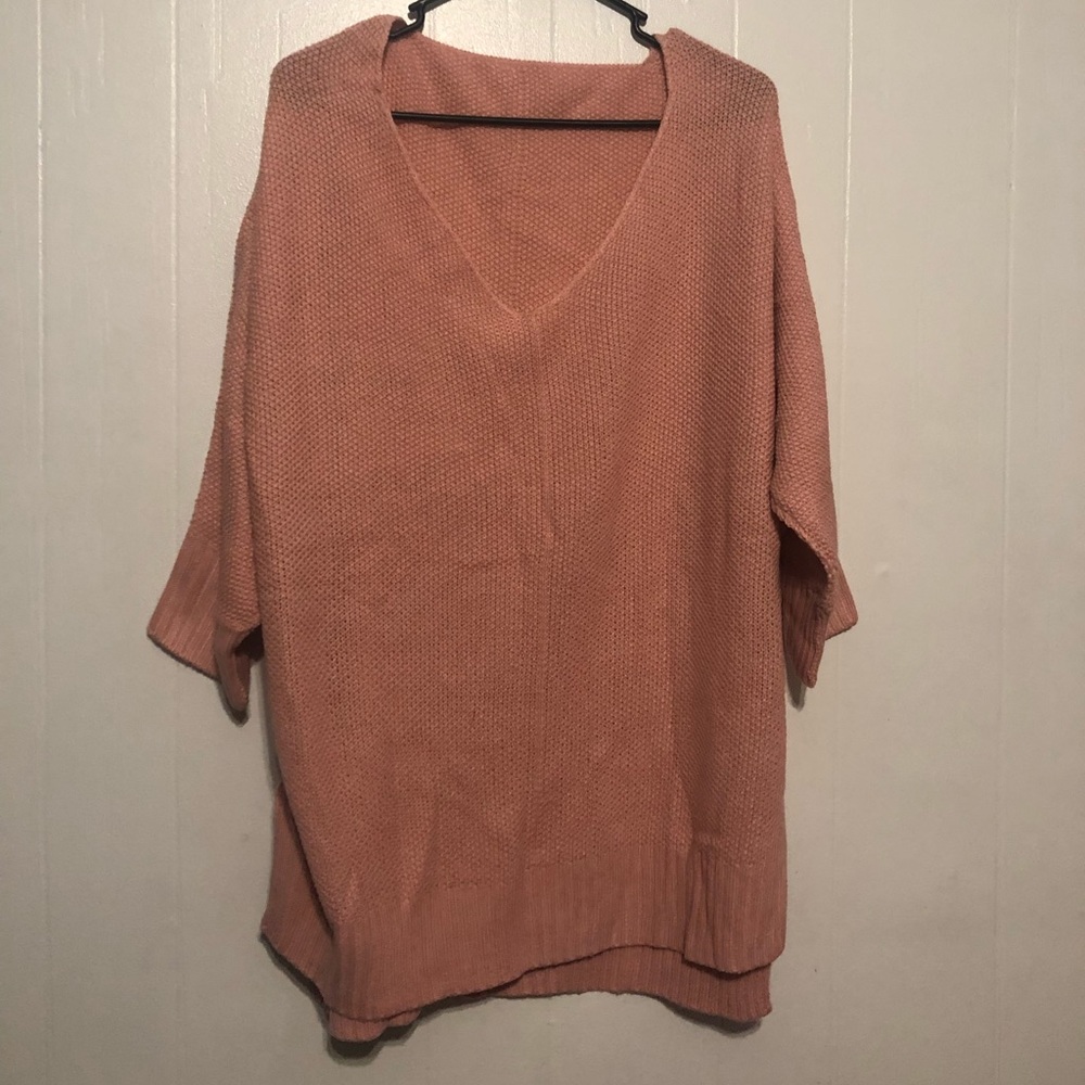 Pink short sleeve sweater!